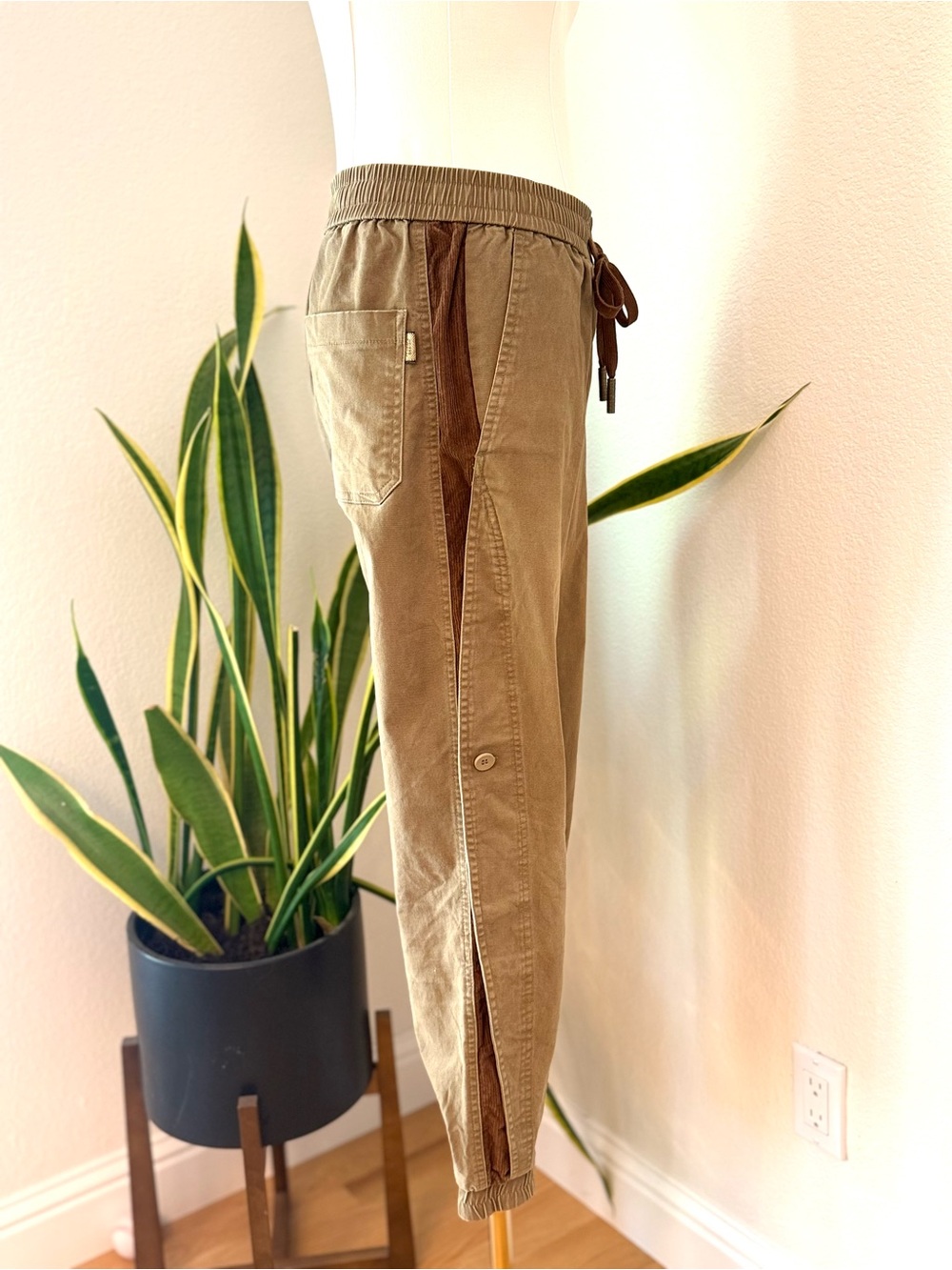 Tan Drawstring Pants - Picture 5 of 8